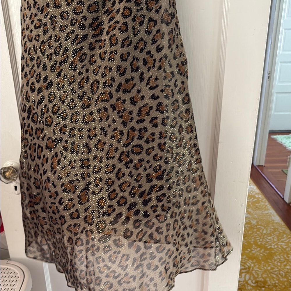 Leopard Print One-Shoulder Dress - Picture 2 of 7
